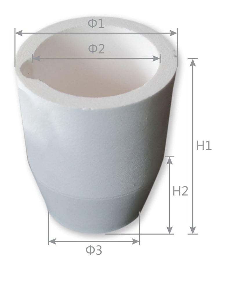 otoolworld Ceramic Melting Crucible Cup Furnace Melting Casting Refining Gold Silver Copper Casting CUP 2000g - Image 3